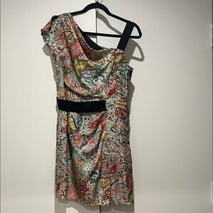 Nanette Lepore Multicolor One-Shoulder Dress